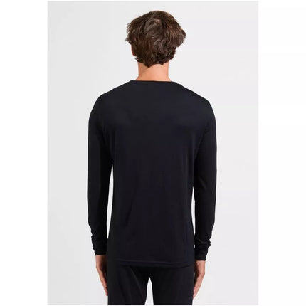 Odlo BL TOP crew neck l/s MERINO 200 men's t-shirt size M Black