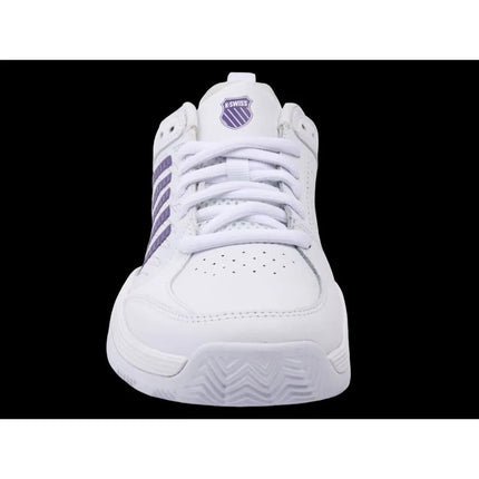 K-Swiss COURT EXPRESS 2 balti/violetinės miglos/neoninės levandos spalvos laisvalaikio bateliai (94428-151-M)