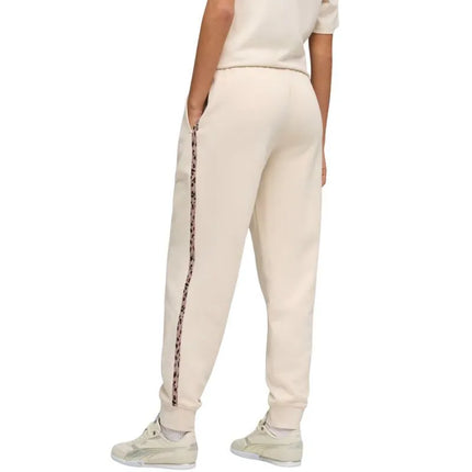 Moterų kelnės Puma ESS Graphic Animal Comfort smėlio spalvos 692464 87
