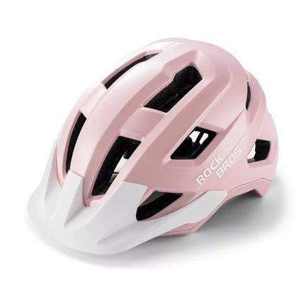 Rockbros LK-67 Jaunimo dviračio šalmas su nuimamu skydeliu 54–58 cm - Rožinis