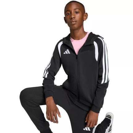 adidas Tiro 26 Lyga Sportinis džemperis su pilnu užtrauktuku Vaikams Juodas KF3324