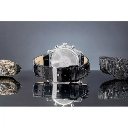 Men's Watch Giewont Chronograph Sapphire Silver Black GW6260-A2