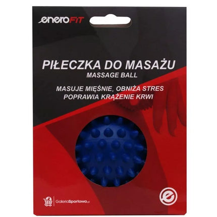 Masažinis kamuoliukas 7 cm mėlynas minkštas ENERO FIT
