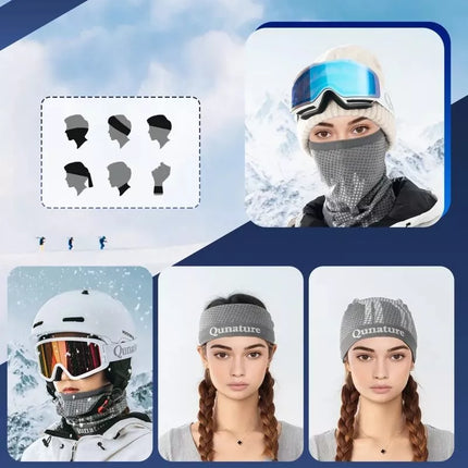 Slidinėjimo šalikas, sportinė bandena, universalaus dydžio - pilkas Qunature 11230014001