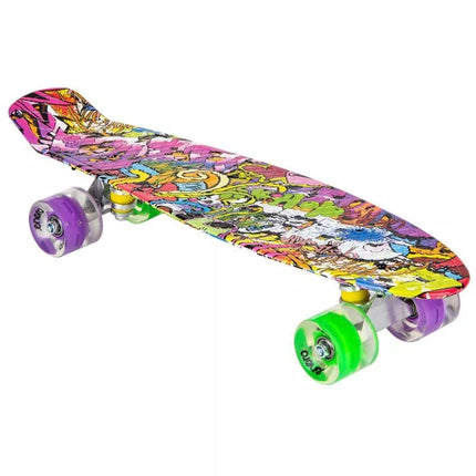 PLASTIC SKATEBOARD 22 INCHES ENERO GRAFFITI LED 1030852