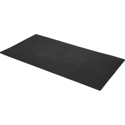 PUZZLE MAT FOR FITNESS EQUIPMENT 8 PCS 30x30x0.9 CM BLACK PURE 2 IMPROVE
