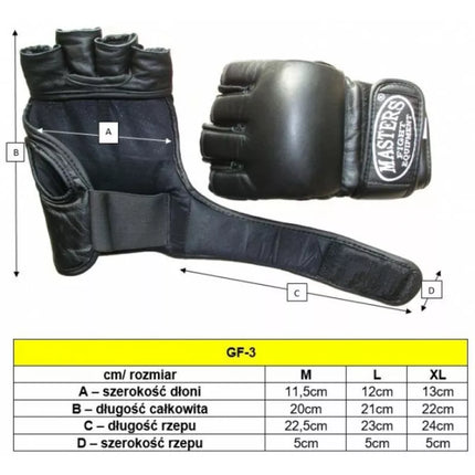 MMA Pirštinės "Masters" GF-3 M 0127-02M