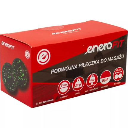 Dvigubas EPP masažinis kamuoliukas 8 cm ENERO FIT