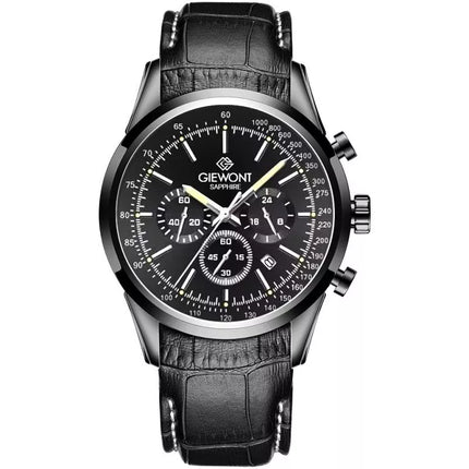 Vyriškas laikrodis Giewont Chronograph Safyrinis Juodas GW7650-A4