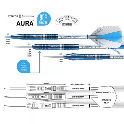 Smiginis "Harrows Aura" 95% Steeltip HS-TNK-000013652