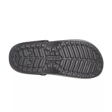 Crocs Klasikiniai klumpių tipo šlepetės su blizgučių pamušalu Silver - 205842-067
