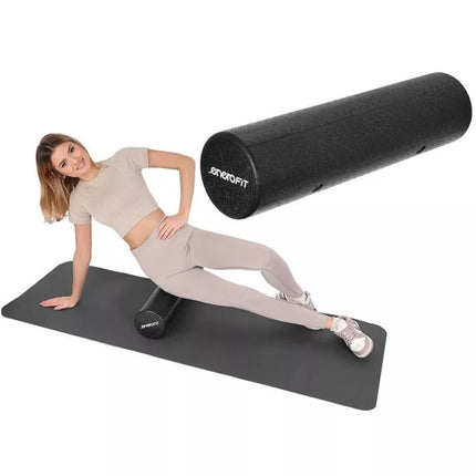 Joga ir kūno rengybos volelis EPP JUODAS 15x90cm ENERO FIT
