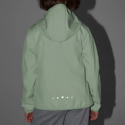 Mergaitiška softshell striukė 4F F478 mėtų spalvos 4FJWSS26TSOFF478 47S