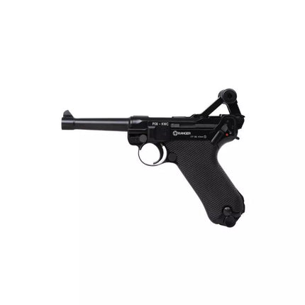 Oro pistoletas RANGER P08 Parabellum KWC kal. 4,5 mm BBs BLOW BACK 21 šūvio FULL METAL CO2 (AAKCMB410AZB)