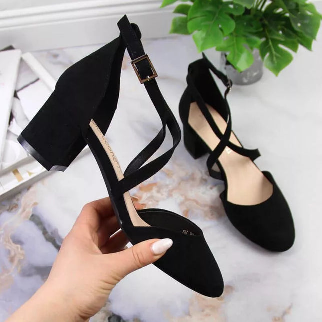 Sergio Leone W SK365A juodi sandalai su dirželiais