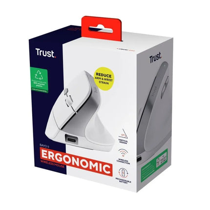 Trust BAYO II ERGONOMIC WIRELESS White mouse