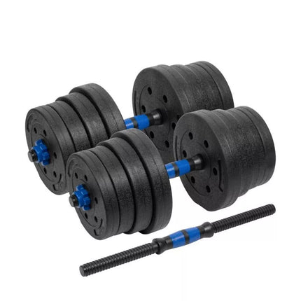 Bituminiai reguliuojami hanteliai su jungtimi 2x15kg REBEL ACTIVE