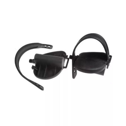 Reabilitacijos pedalai PVC 9/16'' juodi