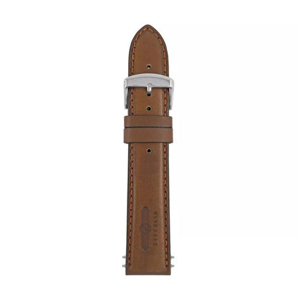 Zeppelin brown leather strap, 22 mm