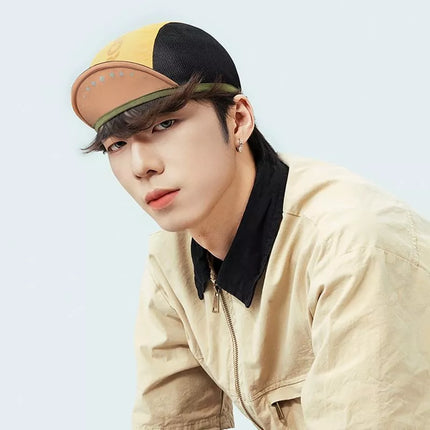 Rockbros Cycling Cap with Visor, Helmet Cover - Yellow