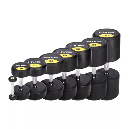 Gumuotas hantelis 22.5kg HMS HG PRO 22.5