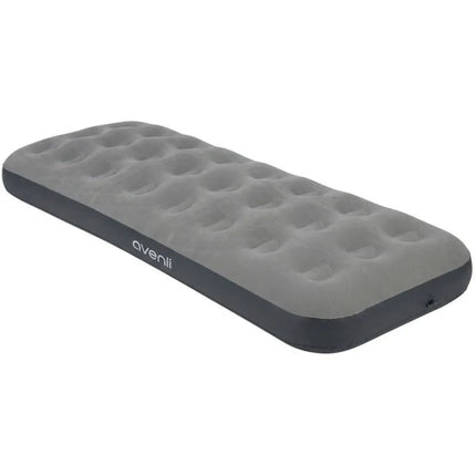 FLOCKED MATTRESS 1-PERSON GRAY 191x73x22CM 24637
