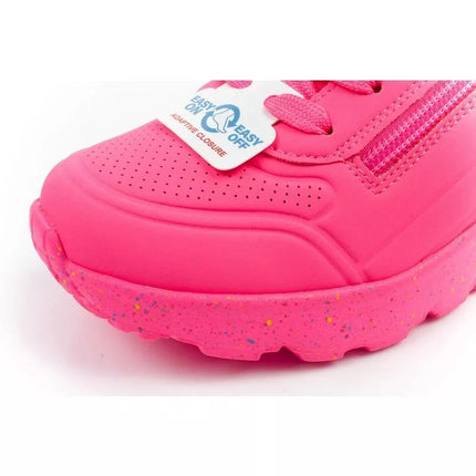 Skechers Uno Lite vaikiški sportiniai kedukai, rožiniai, patogūs.