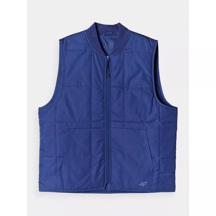 Men's down vest with stand-up collar 4F 4FRAW24TVESM171-31S