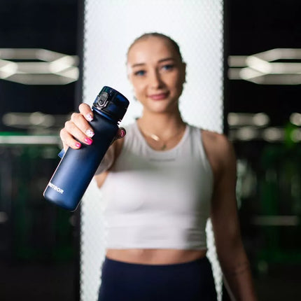 Meteor 650 ml tamsiai mėlyna sportinė gertuvė