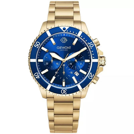 Men's Watch Giewont Chronograph Sapphire Gold Blue GW3970-B6