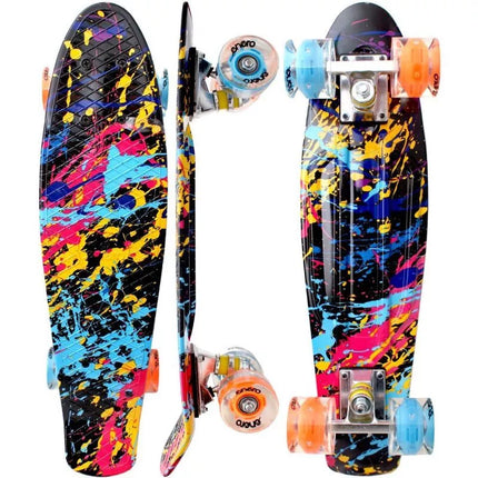 PLASTIC SKATEBOARD 22 INCHES ENERO GRAFFITI LED 1030845