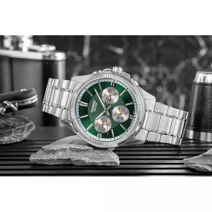 Vyriškas laikrodis CASIO MTP-1375D-3AVDF + Dėžutė komplekte