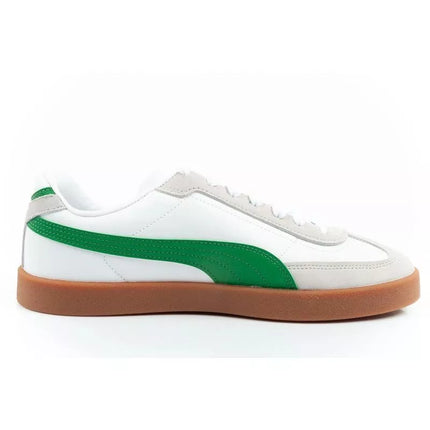 Puma Club II Era men's sports shoes sneakers leather white gray green