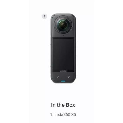 Insta360 X5 Standartinis rinkinys Kamera
