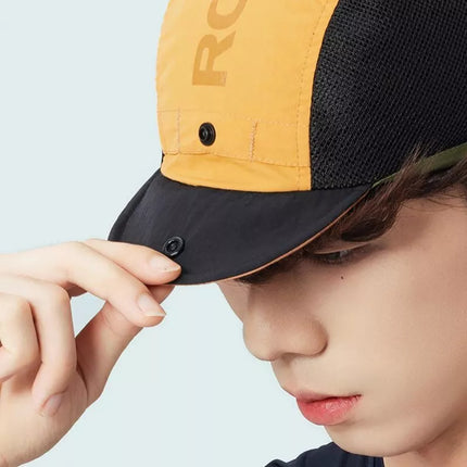 Rockbros Cycling Cap with Visor, Helmet Cover - Yellow