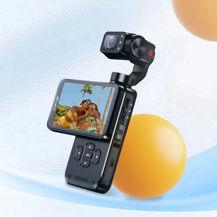 Ordro Pocket M5 3 ašių gimbalio kamera, 5K, vlogams ir „YouTube“ – Juoda