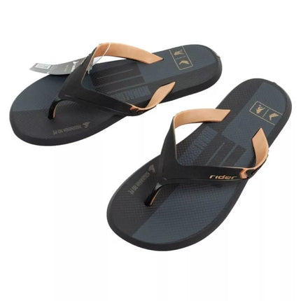 Rider shoes men's sports flip-flops R1 Prime comfortable slippers black