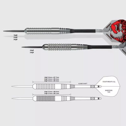 Harrows Silver Arrows Steeltip strėlės HS-TNK-000013162