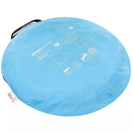 SELF-EXPLODING BEACH SCREEN TENT 190X120X90/70CM BLUE POP-UP