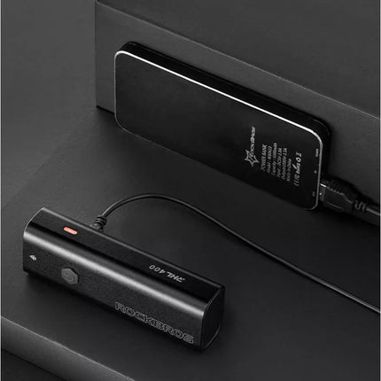 Rockbros 24310006001 Priekinis dviračio žibintas 400 lm + Micro USB laidas - USB-A - Juodas