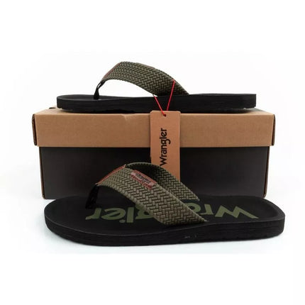 Wrangler men's shoes Zane Flipflop green flip-flops