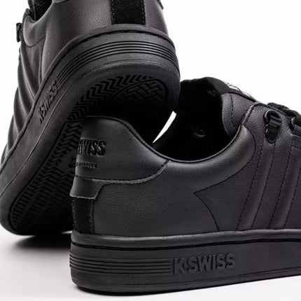 K-Swiss LOZAN II men's sneakers, natural leather, black (07943-904-M)