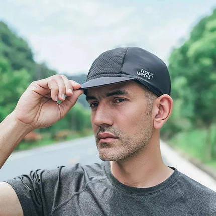 Rockbros 18230005001 dviračių kepuraitė su snapeliu - juoda