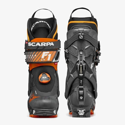Scarpa F1 LT ski touring boots - carbon/orange
