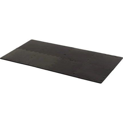 PUZZLE MAT FOR FITNESS EQUIPMENT 8 PCS 30x30x0.9 CM BLACK PURE 2 IMPROVE