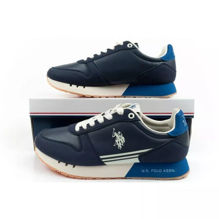 US Polo Assn sports shoes sneakers men's fashionable comfortable blue