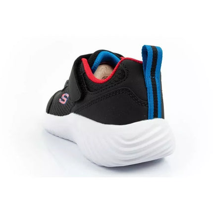 Skechers Bounder vaikiški sportiniai batukai su lipukais, lengvi, madingi, juodi