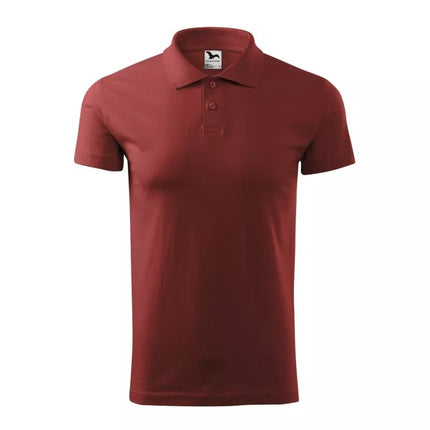 Malfini Single J. M MLI-20213 bordo spalvos polo marškinėliai