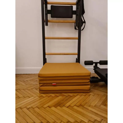 Sulankstomas gimnastikos čiužinys, rudas, 180 cm, BENCHK