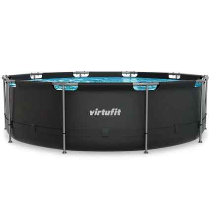VIRTUFIT APVALUS BASEINAS 366 CM SU FILTRO SIURBLIU